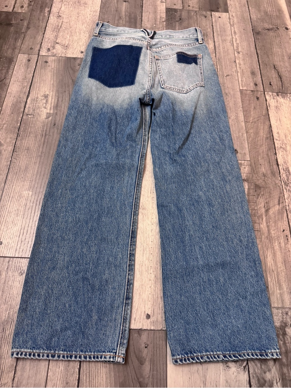 Veronica Beard Dylan High Rise Patchwork Straight-Leg Ankle Jeans $398 Size 26 - Picture 11 of 12